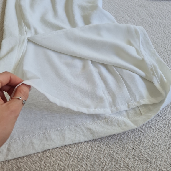 Tiger Mist high waisted wide leg pants | off-white sz small classic chic womens - Picture 14 of 16